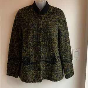TLB Made in Canada  Vintage Jacket  Shaket Top Small Wool Blend